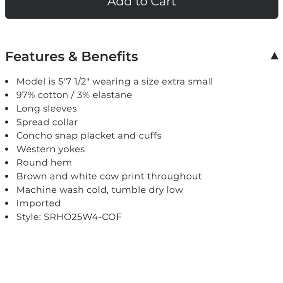 Shyanne Brown and White Western Shirt - Picture 5 of 8